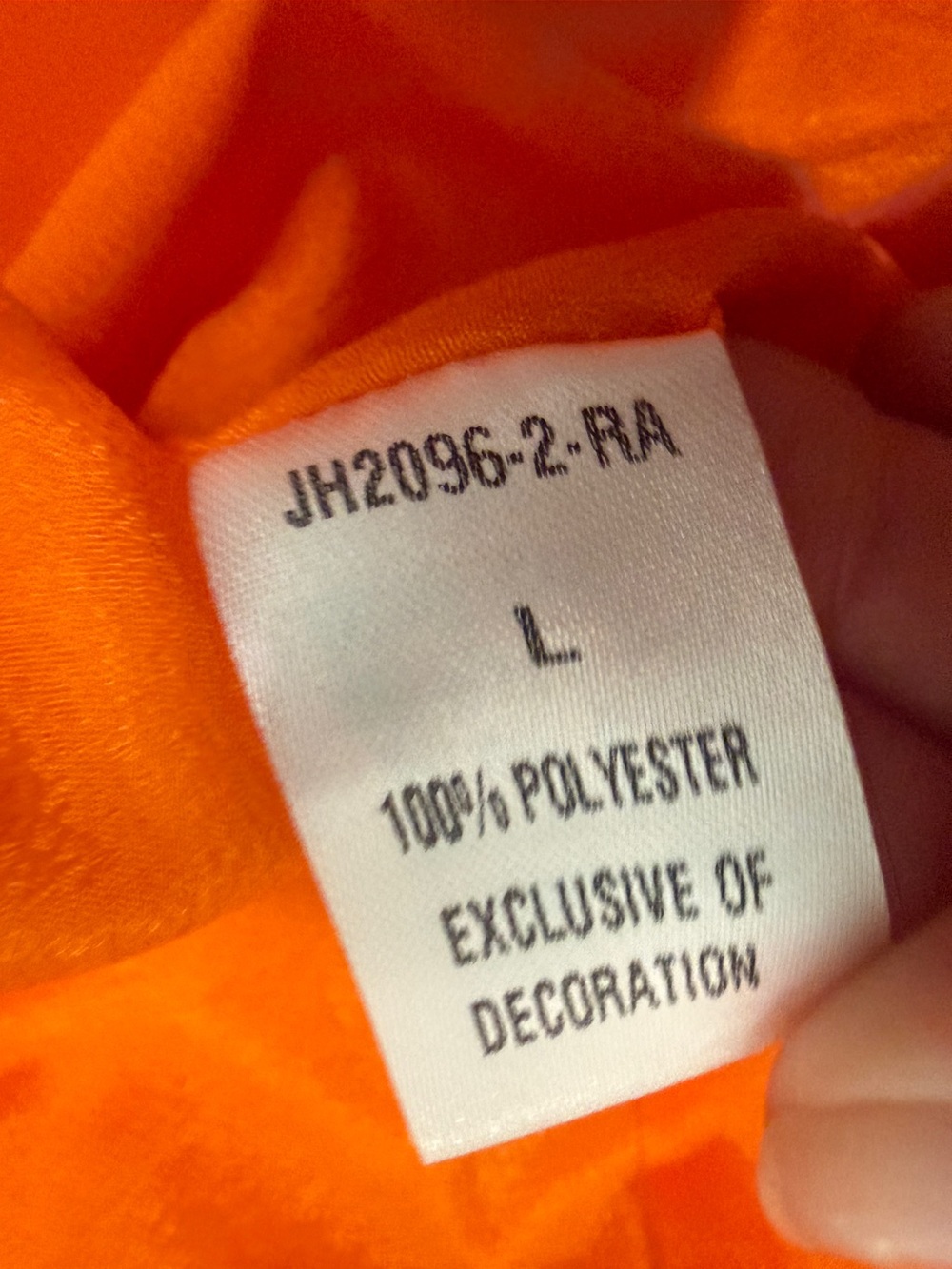 THML Orange and Pink Floral Smocked Waist Mini Dress Sz L - Picture 11 of 11